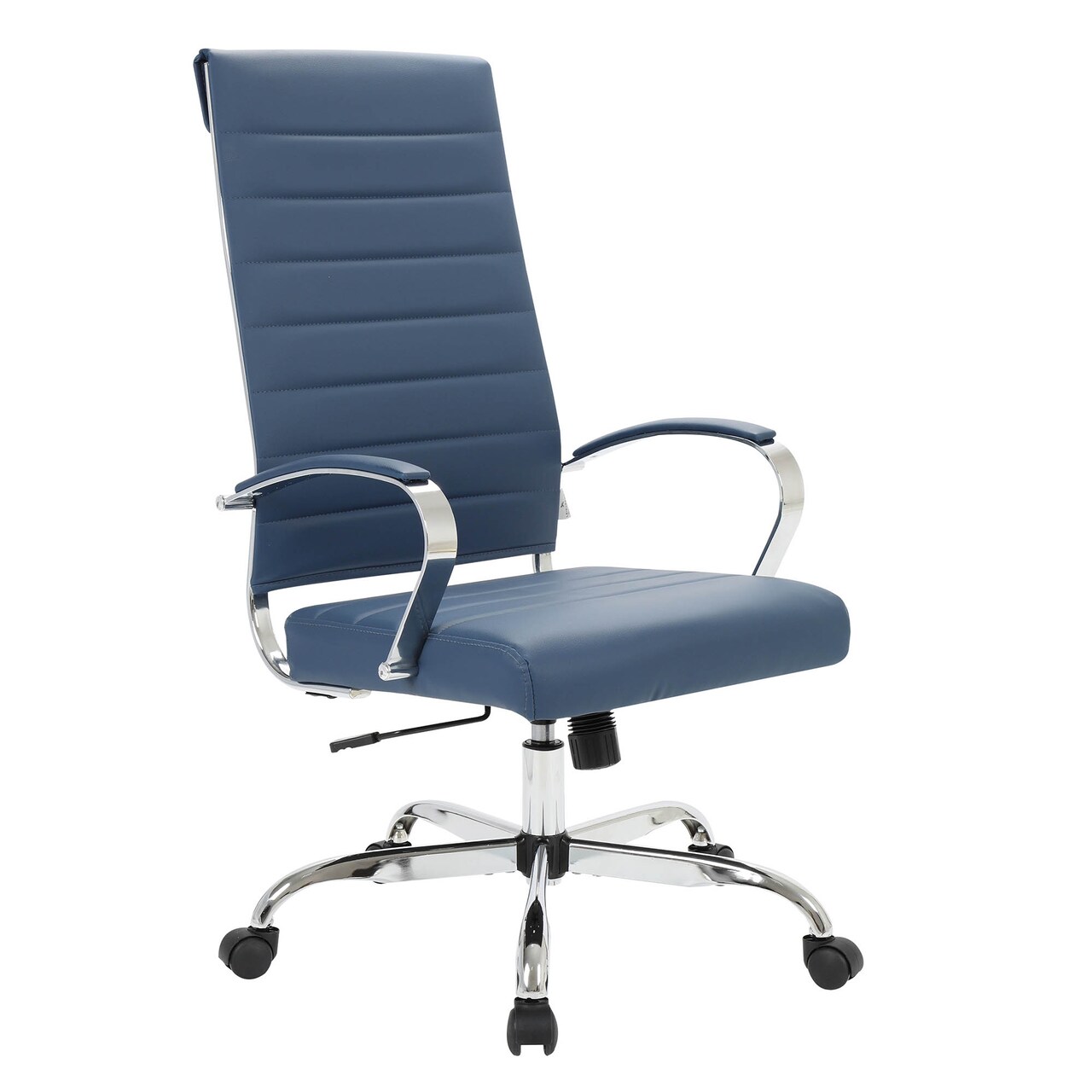 LeisureMod Benmar High-Back Leather Office Chair